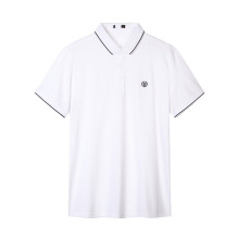 品牌剪标男装新款夏季时尚翻领前胸刺绣商务休闲短袖POLO衫P2D765
