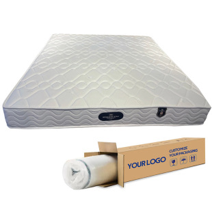 現代家用卧室壓縮卷包床墊席夢思酒店雙人袋裝彈簧高密度海綿床墊