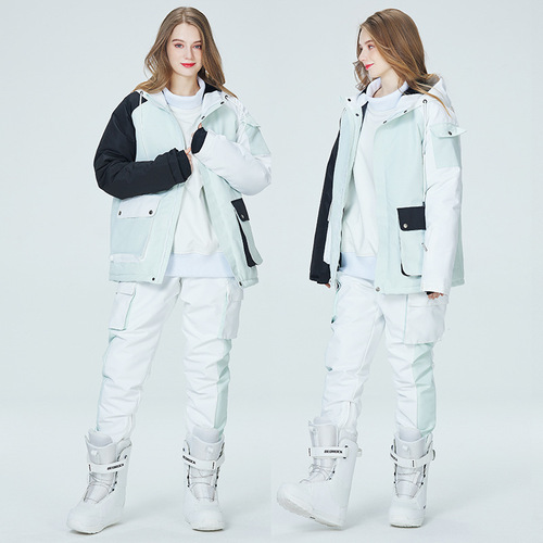 Women's Winter Outdoor Warm Thick Snowboard Suit Set  New Snowboard Jacket and Pants Set