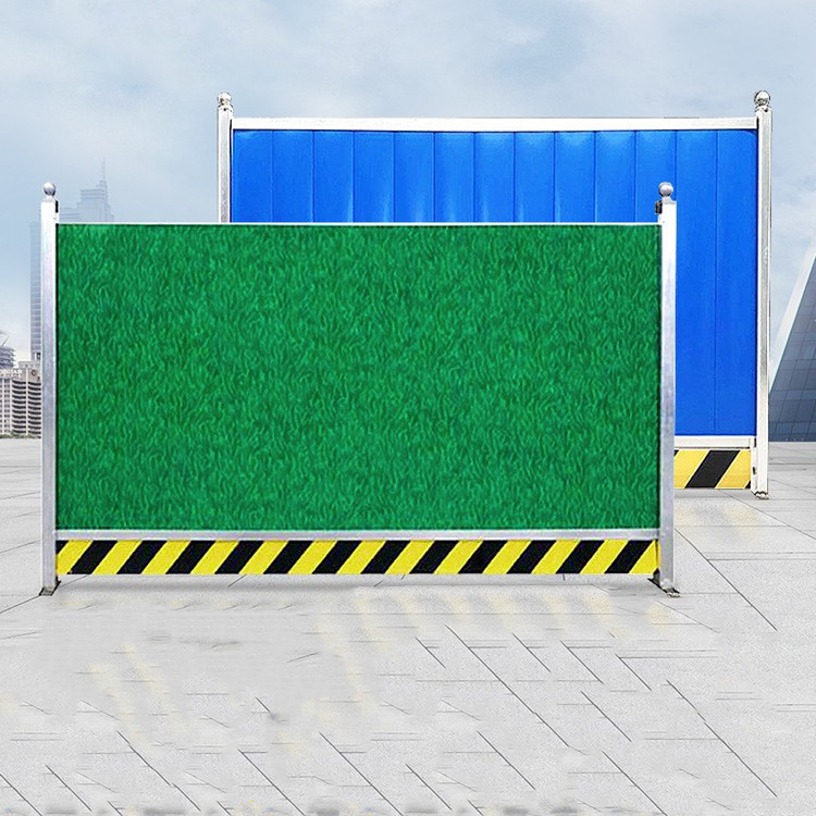 PVC围挡工地施工围栏工程临时围墙挡板市政道路彩钢板围挡防护栏