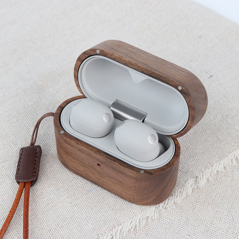 Suitable for Sony Wf-1000Xm6 Wireless Earphone Protective Case Walnut Wood Bluetooth Earphone Protective Cover Suitable for Sony Wf-1000Xm6 Wireless Earphone Protective Case Walnut Wood Bluetooth Earphone Protective Cover