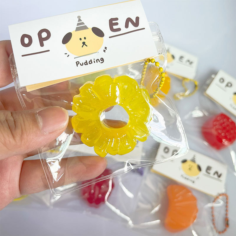 小さな鼻ペンダント、パイナップル、イチゴ、ゆっくりと反発して減圧、超ソフトな泥のようなオレンジの花びら、フルーツグミ、QQシュガー、ピンチアンドプレズ|undefined