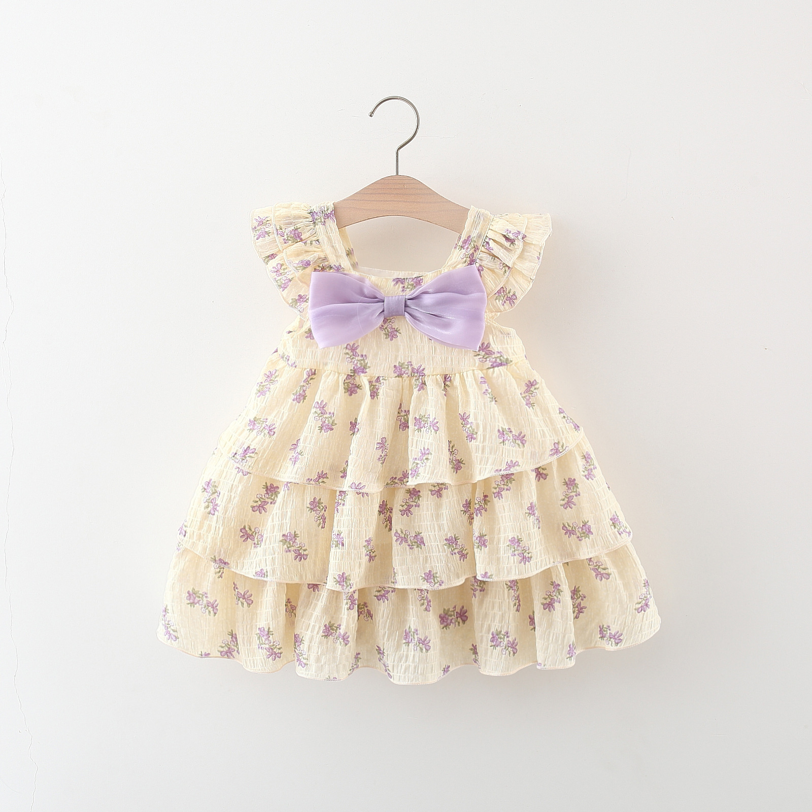 Cute Bow Knot Cotton Girls Dresses display picture 2