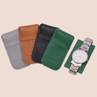 American Leather Watch Storage Bag Lightweight Single Watch Storage Bag Travel Watch Protective Cover