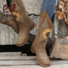 Demi-season high boots, suitable for import, European style, plus size