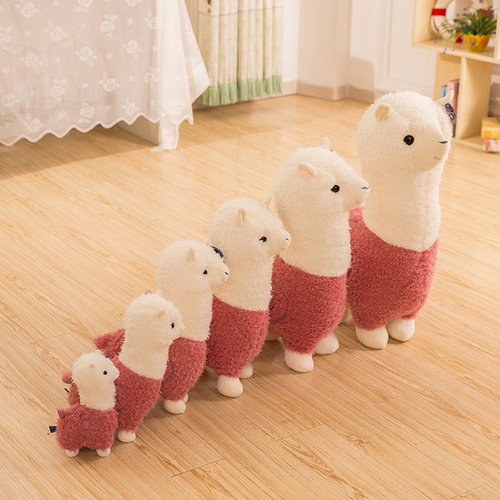 Wholesale mythical animal alpaca doll grass mud horse pillow plush toy zodiac sheep children girls birthday gifts on behalf of
