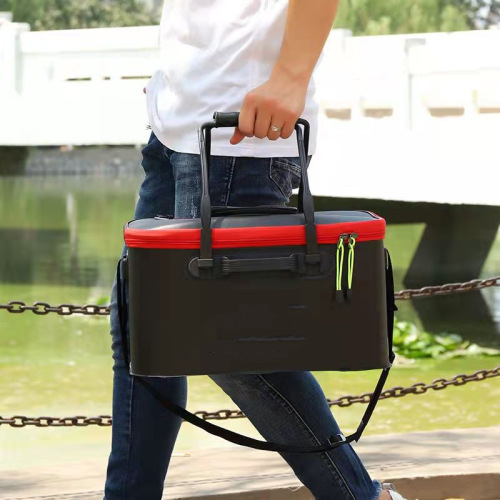 Fishing bucket eva thickened folding fish bucket multifunctional fish box integrated fishing bucket fishing gear wholesale