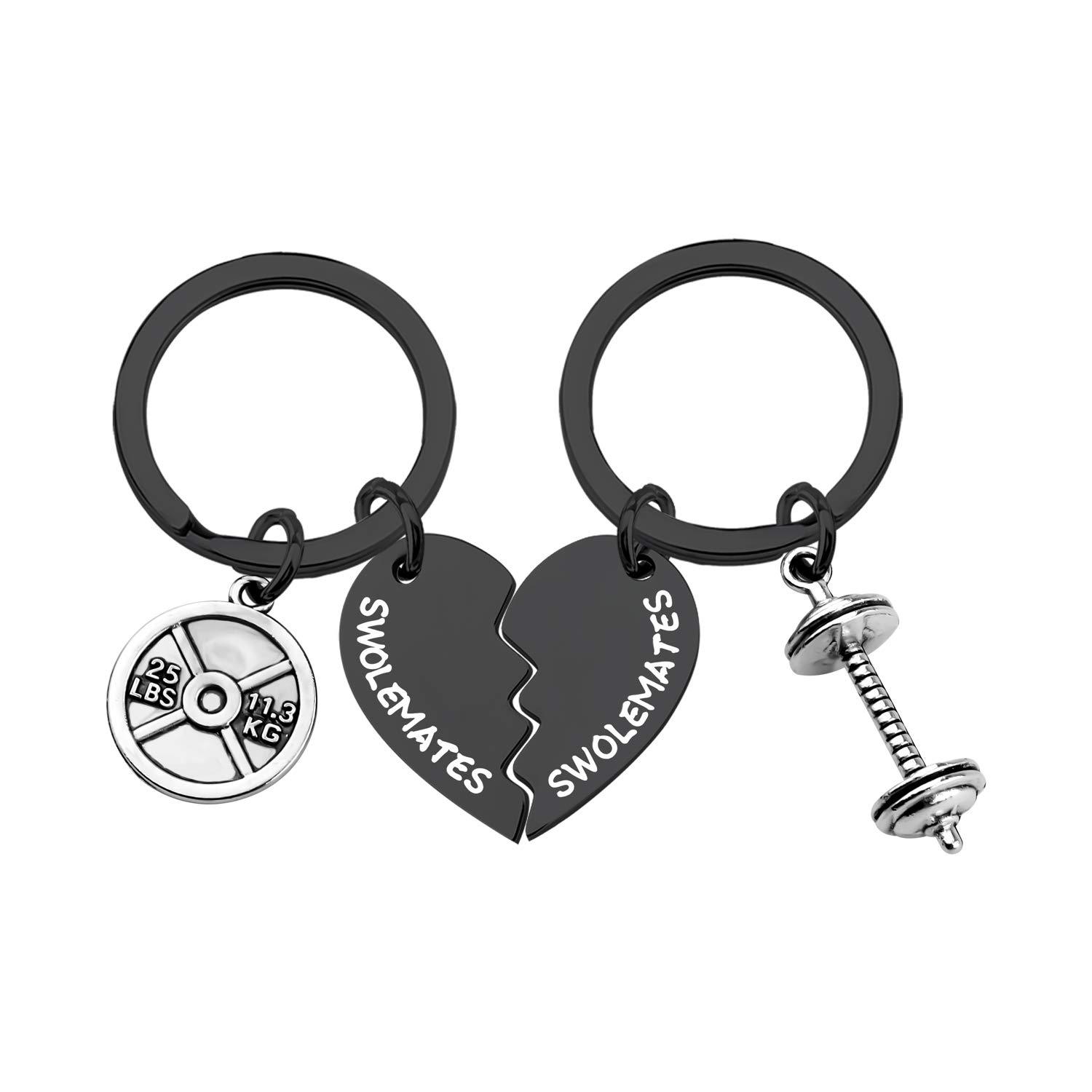 Black keychain for gym