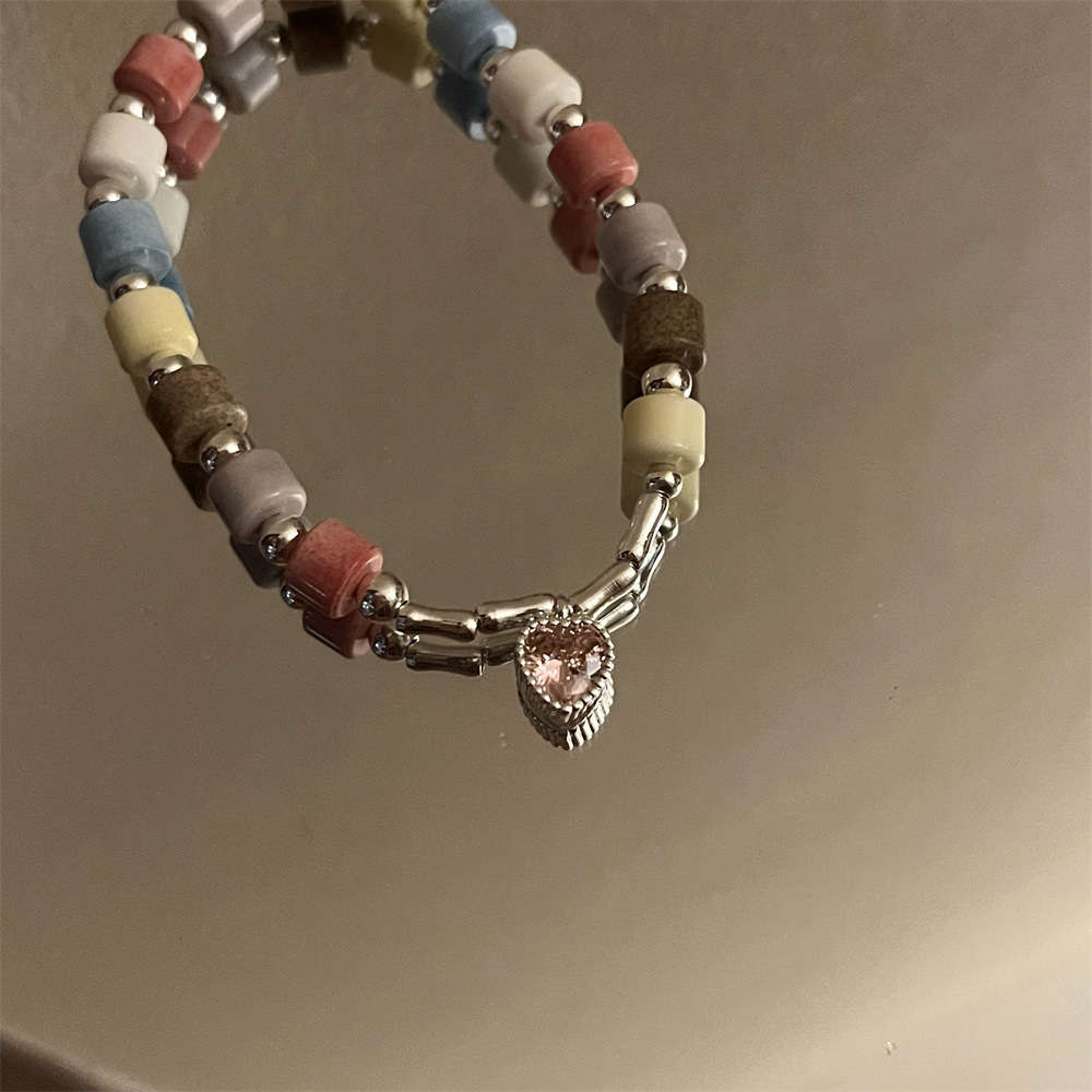 Sweet Heart Shape Alloy Plating Women's Bracelets display picture 1