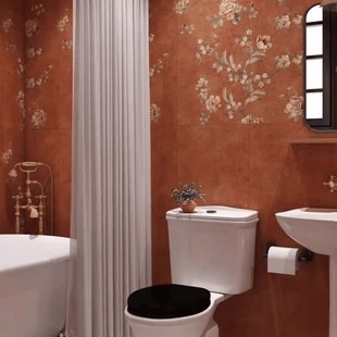 French Maillard Retro Tile 400x 800 Toilet Wall Tile Antique Bathroom Non-slip Floor Tile Kitchen Tile