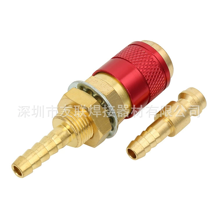 Сварочный аппарат M6 водяной Быстрый штекер красный водяной охлаждающий факел охлаждающий резервуар для воды разъем оборудования водяного охлаждения 6 мм шаг в специальный источник
