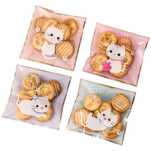 Snowflake Crispy Milk Jujube Packaging Bag, Self-Sealing Glue Bag, Nougat Candy Bags, Cookie Paper Baking Food Bags