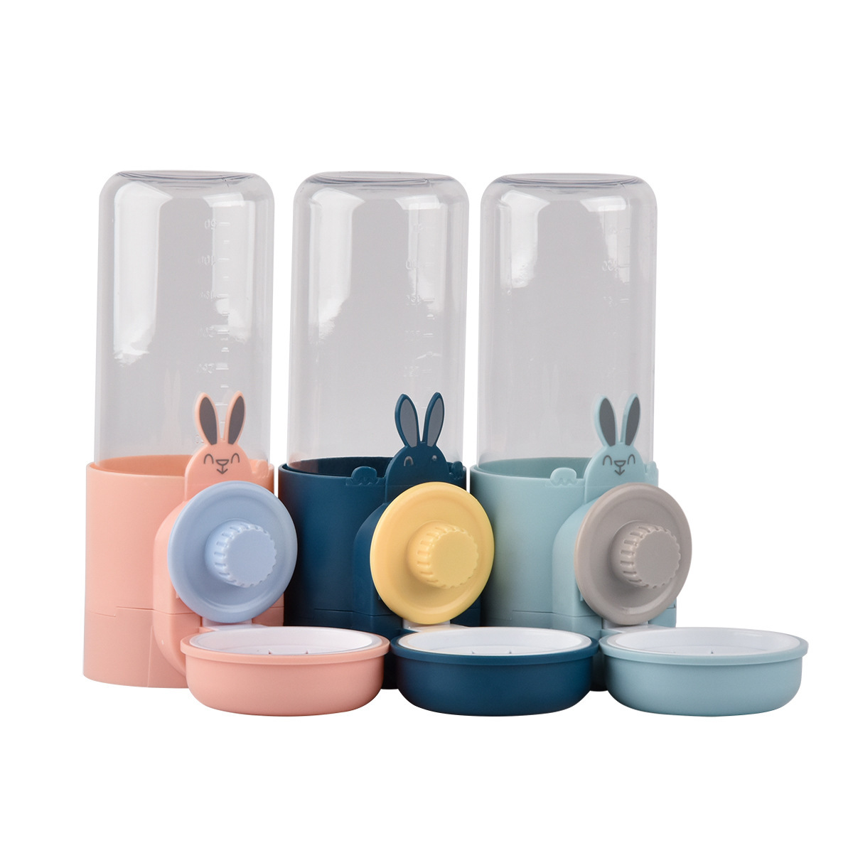 애완 동물 교수형 그릇 마시는 물 주전자 모에 토끼 물 컵 매달려 물 그릇 안티 노크 고양이 자동 마시는 그릇 고양이와 개 식기