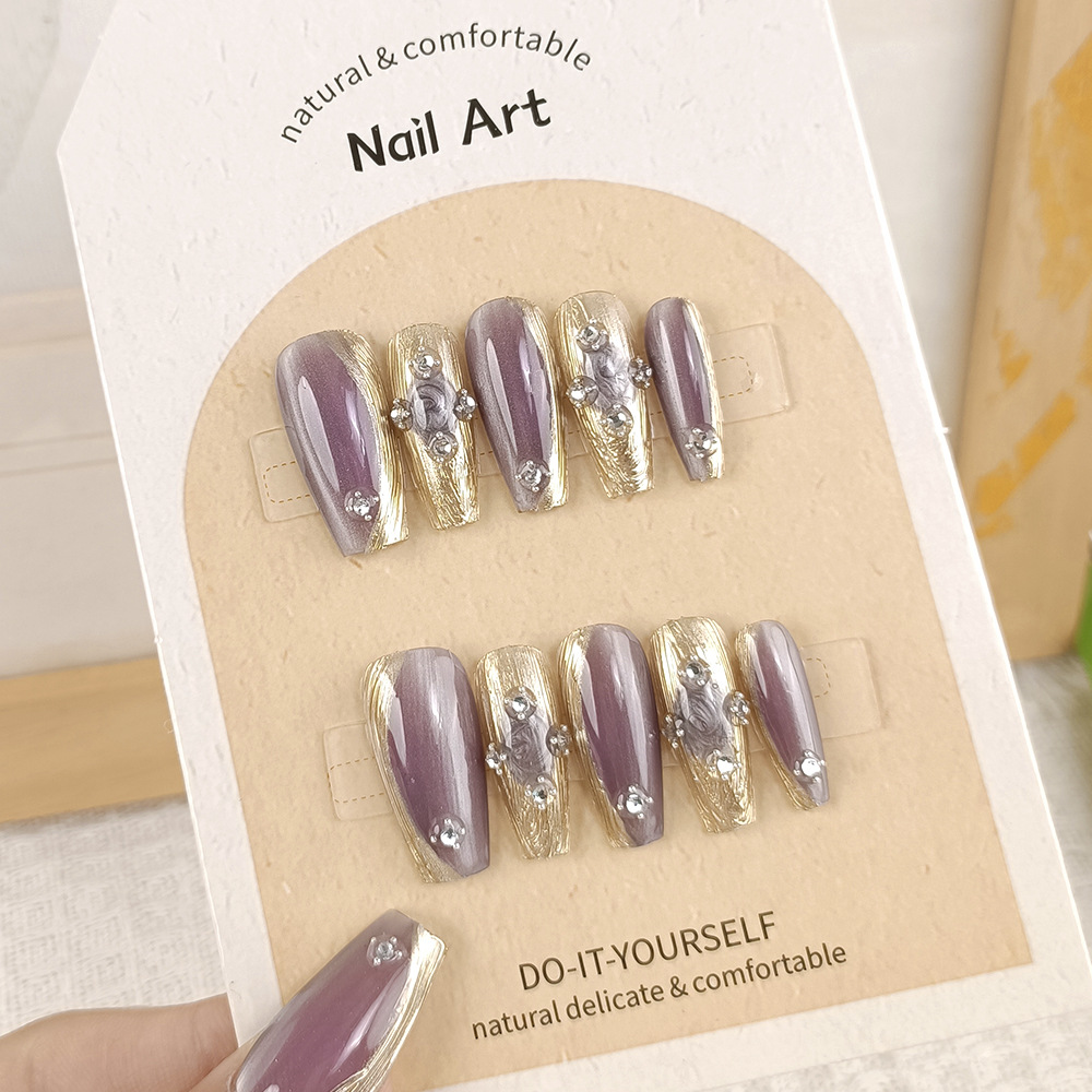 10 piezas decodificadas buchilaty manicure espejo mágico polvo de ojo de gato diamante manicure piezas de fototerapia de alta calidad para usar uñas hechas a mano