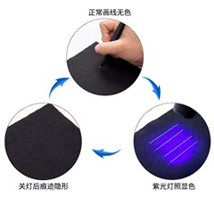 廠家供應紫外線隱形筆芯熒光皮革服裝記號隱形筆劃線專用筆芯批發