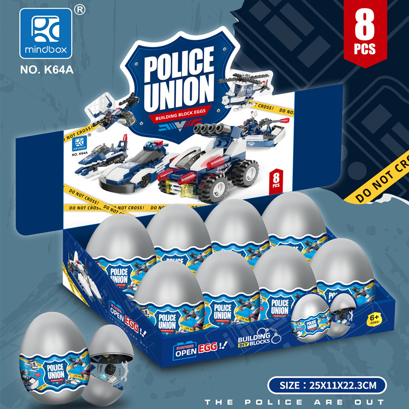 Partículas pequeñas torcidas huevo bloques de construcción huevo de dinosaurio juguete caja ciega niños rompecabezas animal montaje instituciones educativas ayudas didácticas al por mayor