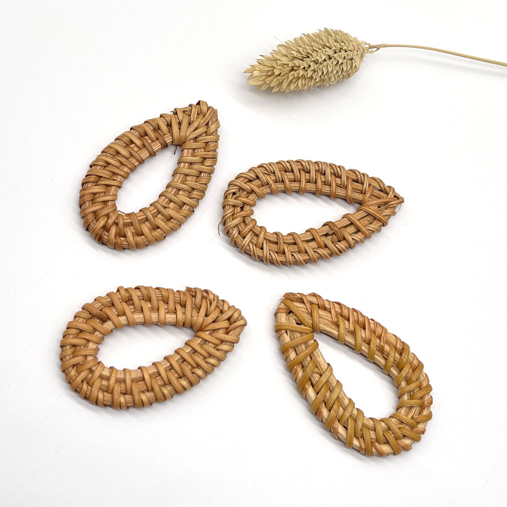 藤编耳环