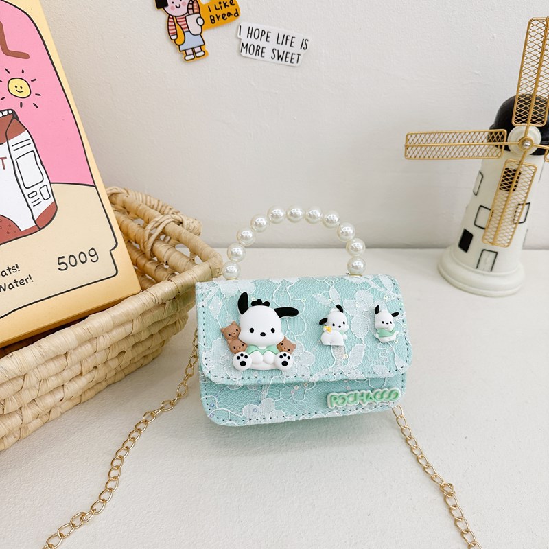 Nuevo encaje perla arco bolso cuadrado bolso de estilo extranjero versátil pequeño viento fragante bolso de chicas bolso de moda bolso de niños