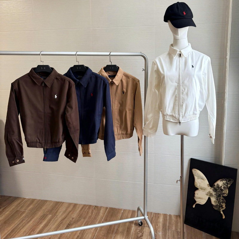 Scan the Qr Code for Rl Classic Pony Logo Embroidery, Old-Style Lapel Polo Cotton Canvas Jacket, Old Money Style Scan the Qr Code for Rl Classic Pony Logo Embroidery, Old-Style Lapel Polo Cotton Canvas Jacket, Old Money Style