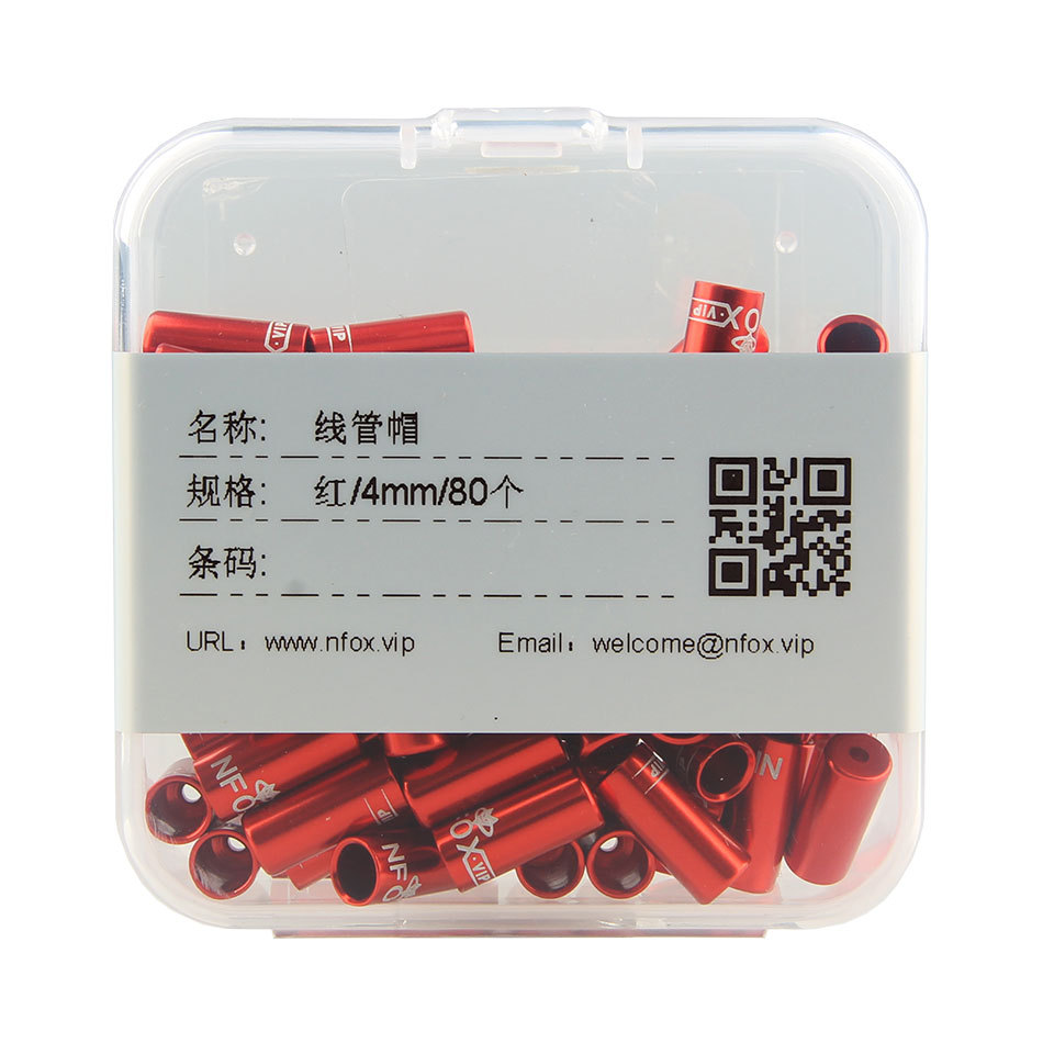 4mm rojo 80 piezas/caja