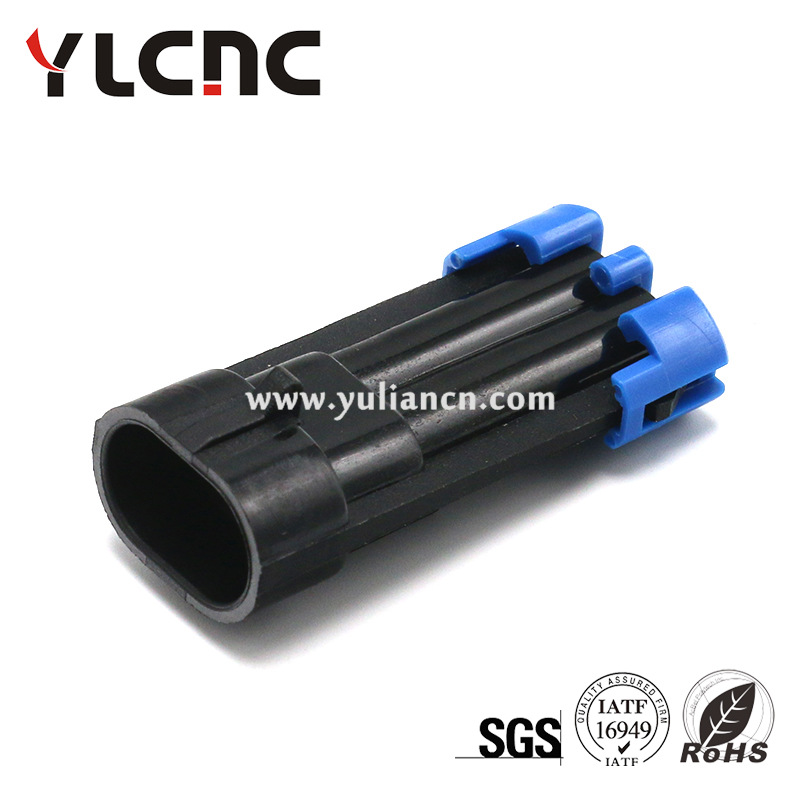 供应 2孔汽车连接器 防水接插件 2.2母头