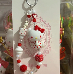 小红书同款红色KItty猫咪手机链甜美ins风时尚百搭学生党包包挂饰