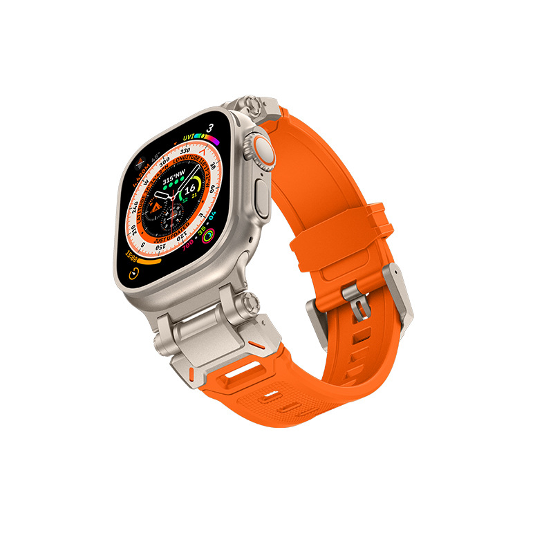 Adecuado para Apple Watch Correa iwatch ultra2/s9876se aleación de titanio conector TPU Correa hombres y mujeres nuevo