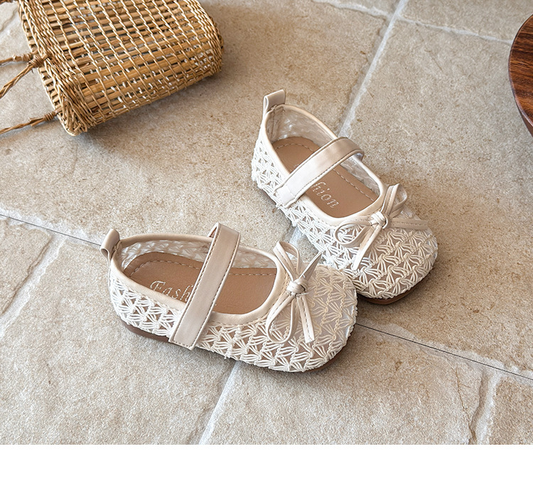 Mädchen Spangenballerinas Mit Schleife Und Klettverschluss_voghion.com