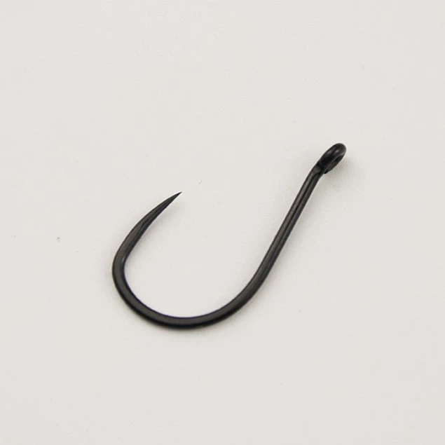 Guan Fu Qian and barbless fish hook, straight mouth hook with ring hole ring hook, silver carp, bighead carp, carp, grass green fish hook, fishing gear, special for lake fishing
