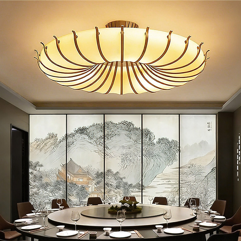 New Chinese-Style Light Luxury Ceiling Chandelier, Iron Art Decorative Lighting for Hotels, Restaurants, Lobbies, Clubs, and Sales Offices New Chinese-Style Light Luxury Ceiling Chandelier, Iron Art Decorative Lighting for Hotels, Restaurants, Lobbies, Clubs, and Sales Offices