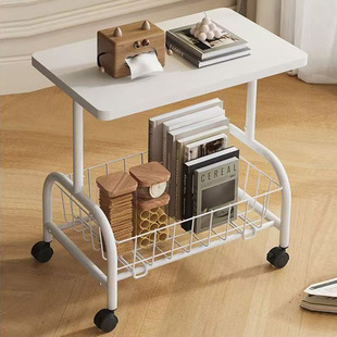 Mobile Small Coffee Table Living Room Bedroom Bedside Wheeled Storage Rack Sofa Side Table Wholesale Simple Trolley Storage Rack