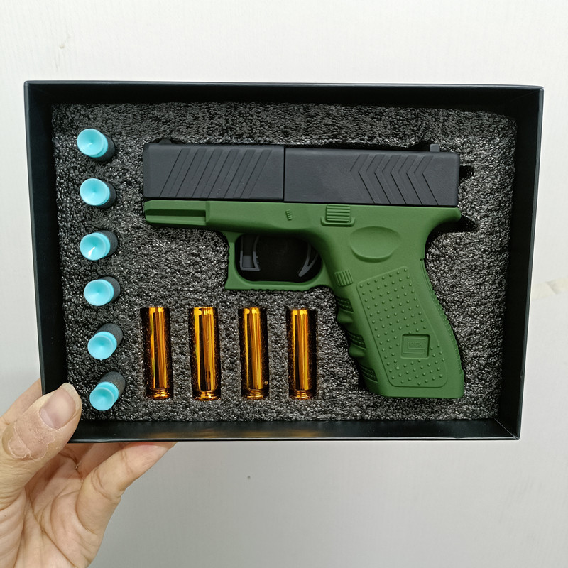 New Children's Glock Simulation Shell Ejection Soft Bullet Pistol Desert Eagle Boys Toy Gun Model_voghion.com