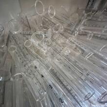 跨境环保新品高硼硅玻璃雨量器雨量计试管插地式玻璃杯防刮耐磨