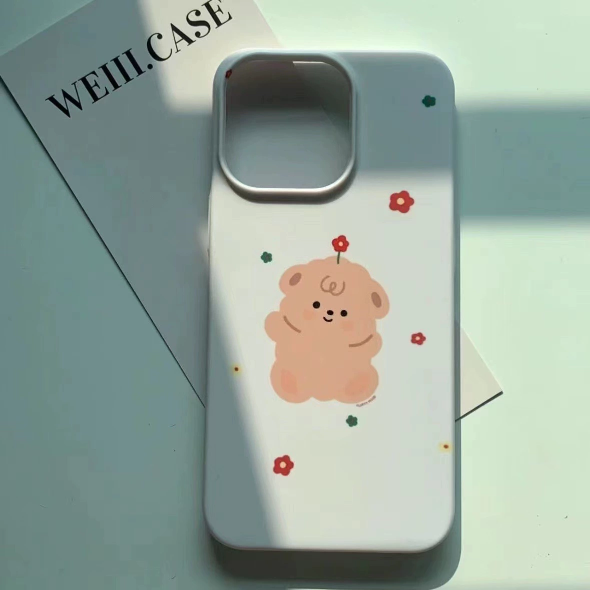 Яблоко, iPhone15, милый чехол для телефона с бантом, с маленькими медведями, 14/13, 13promax, 11, 8plus