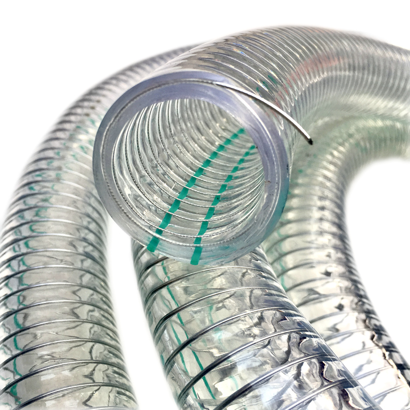 Tubo de acero transparente Tubo de presión negativa antiestática Tubo de plástico Tubo de agua anticongelante Manguera de grado alimenticio Tubo de bombeo resistente a alta temperatura