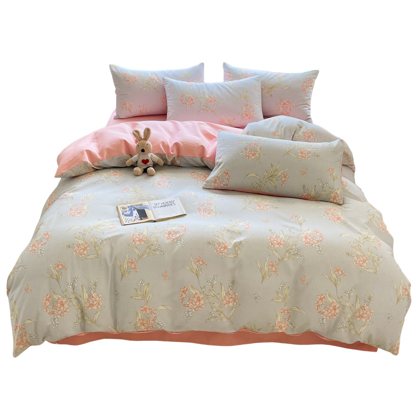 Cuatro piezas de algodón, ropa de cama de algodón, cubierta de edredón, sábanas de invierno gruesas, dormitorios de estudiantes, tres piezas