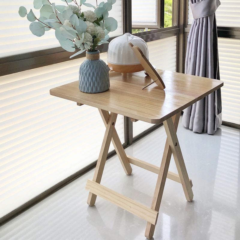 Mesa plegable de madera maciza mesa de comedor para el hogar mesa de comedor portátil simple mesa de comedor de apartamento pequeño cuadrado de alquiler mesa de comedor