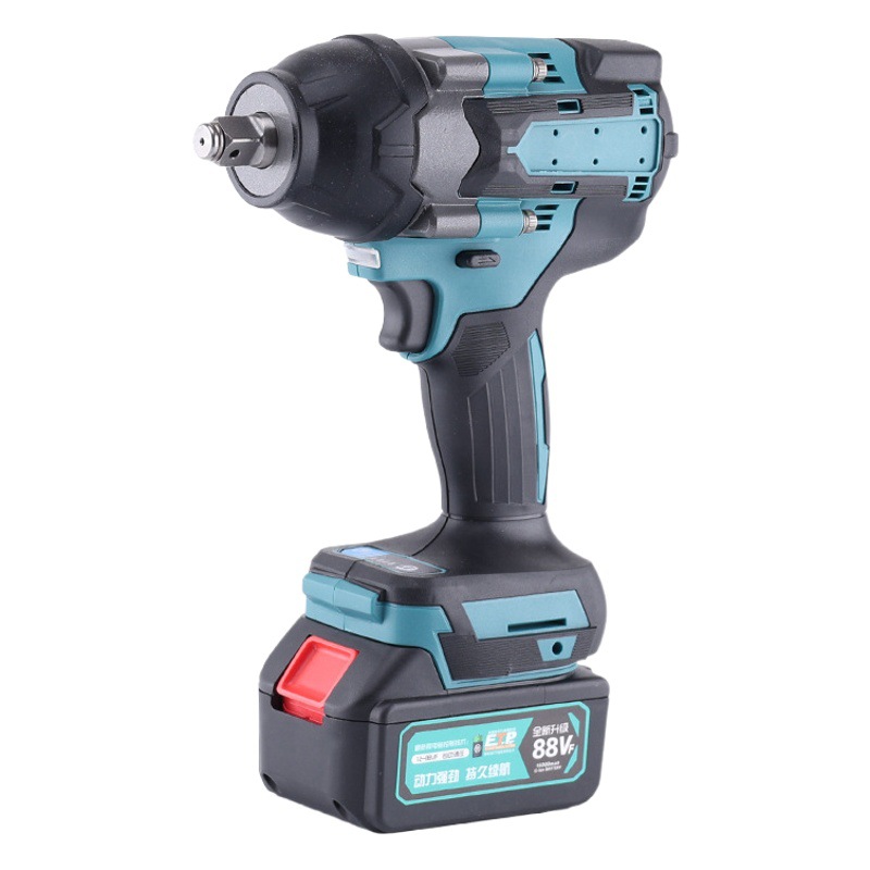 Inicio pequeña llave de impacto de torsión grande batería de litio cañón de viento eléctrico sin escobillas llave de batería de litio de impacto gran par al por mayor