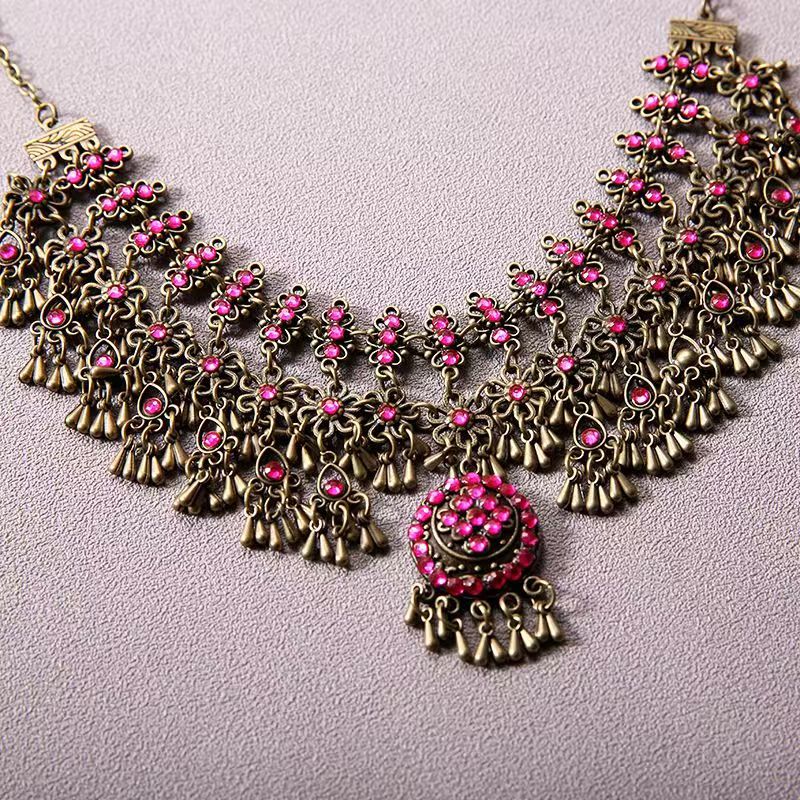 [New Product Launch] Xianjian 3 Zi Xuan's Same Style Hair Accessories Purple Forehead Chain Retro Eyebrow Pendant Ancient Style Han Dynasty Forehead Ornaments