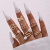 Fashionable accessory, one size ring from pearl, set, Aliexpress, wish, simple and elegant design