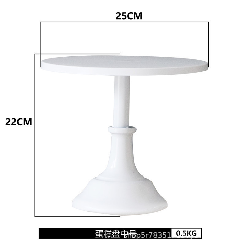 Estante de té de la tarde europeo blanco hierro forjado decoración mesa de postres comida fría pausa de té estante de exhibición bandeja de pastel