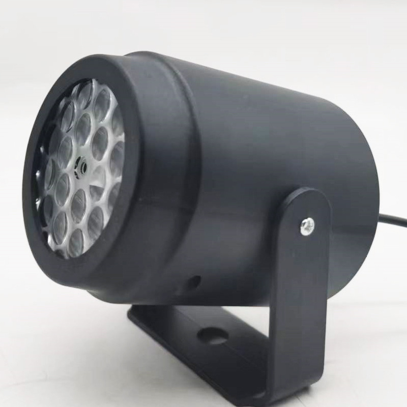 Mini proyector navideño con 16 patrones, copos de nieve y árbol de Navidad, lámpara decorativa giratoria