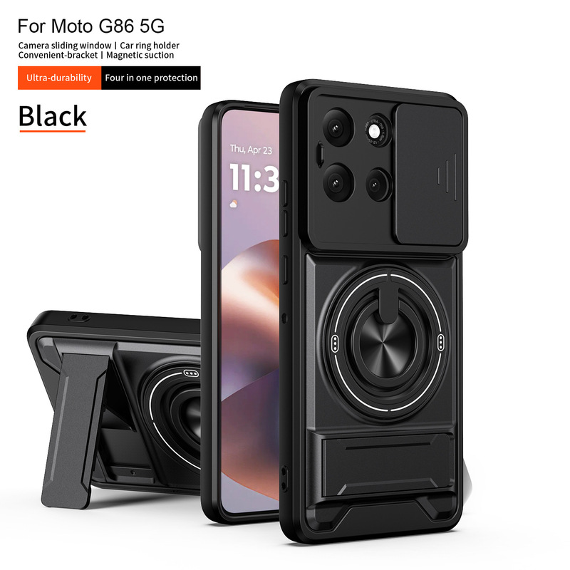 Suitable for Moto G86 Shunjia Mobile Phone Case, Motorola G56 Sliding Window G35 Stand, G55 Anti-Fall Protective Cover Suitable for Moto G86 Shunjia Mobile Phone Case, Motorola G56 Sliding Window G35 Stand, G55 Anti-Fall Protective Cover