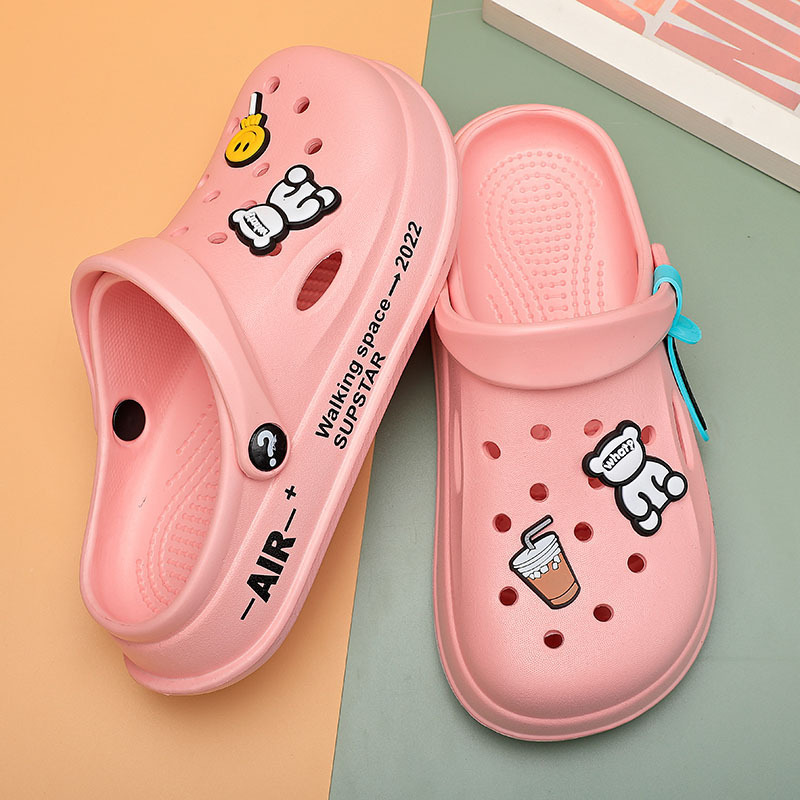 Eva Dong Dong zapatos para mujeres de verano nuevos estudiantes coreanos vestidos de enfermería bolsa suave antideslizante zapatillas de playa al por mayor