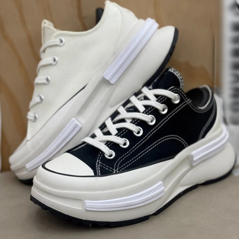 Putian Shoes New Model Meiqi Converse Platform Thick-Soled Shoes Low-Top Short Height-Increasing Cx High-Top Canvas Shoes