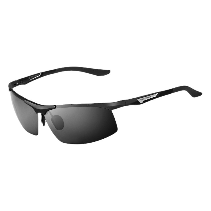 Película de color de aluminio y magnesio para hombres Gafas de sol polarizadas deportivas de medio marco cuadrado Gafas de sol Espejo de conducción de pesca al por mayor 6562