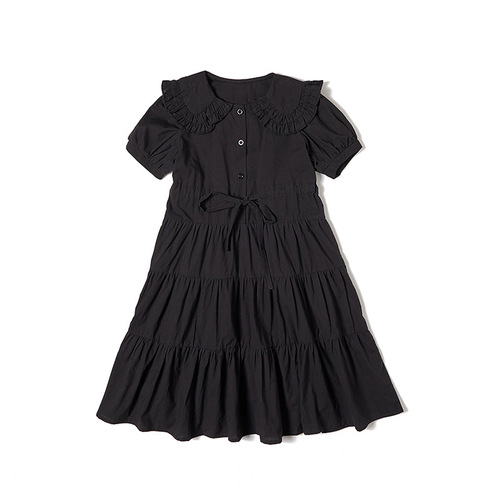  New Style Style Rope Waist Lace Collar Cake Skirt Internet Celebrity Girls Princess Skirt Summer Dress