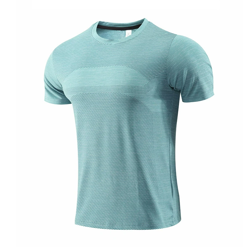 Летняя спортивная футболка краткий рукав для активного отдыха для зала для тренировки, европейский стиль, для бега