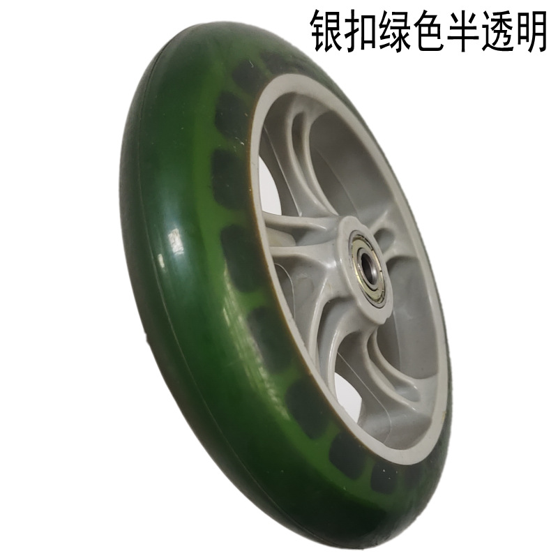 6 pulgadas respetuoso del medio ambiente resistente al desgaste mudo rueda de poliuretano sólido scooter accesorios carro equipaje Rueda de la caja de herramientas PU