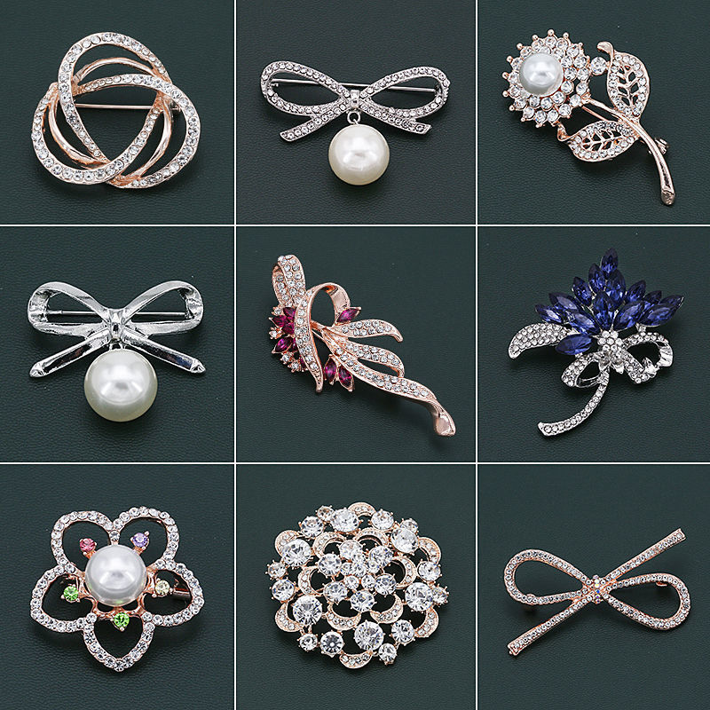 High-end elegant brooch female ins clothes fixed PIN anti-exposure large corsage scarf decorations brooch buckle